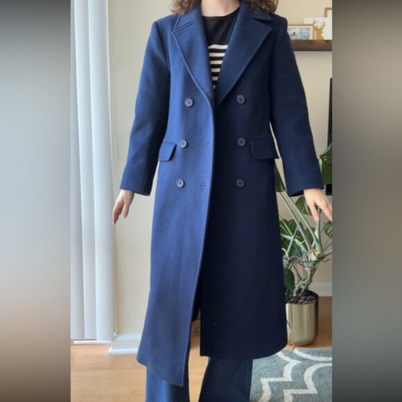 Pendleton 100% Virgin Wool Women’s Long Coat, Blue, Size 8 - Picture 13 of 15